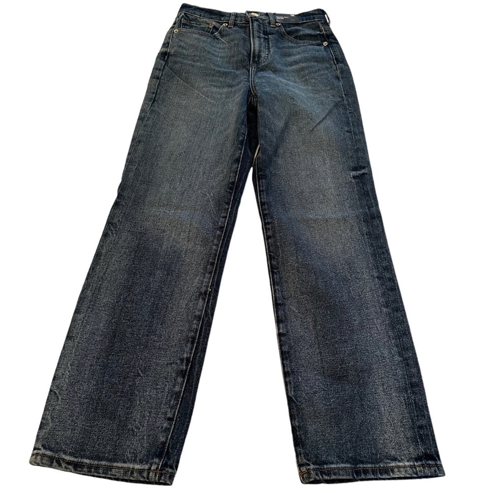 Express High Rise Straight Leg Ankle Jeans